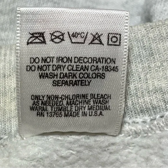 Vintage Georgetown University Hoyas Sweatshirt Men’s Size XL Gray 90s Flaws - Picture 5 of 12